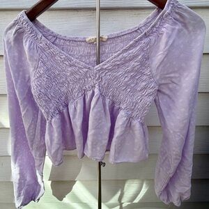 LA Hearts (Pacsun brand) lilac babydoll top